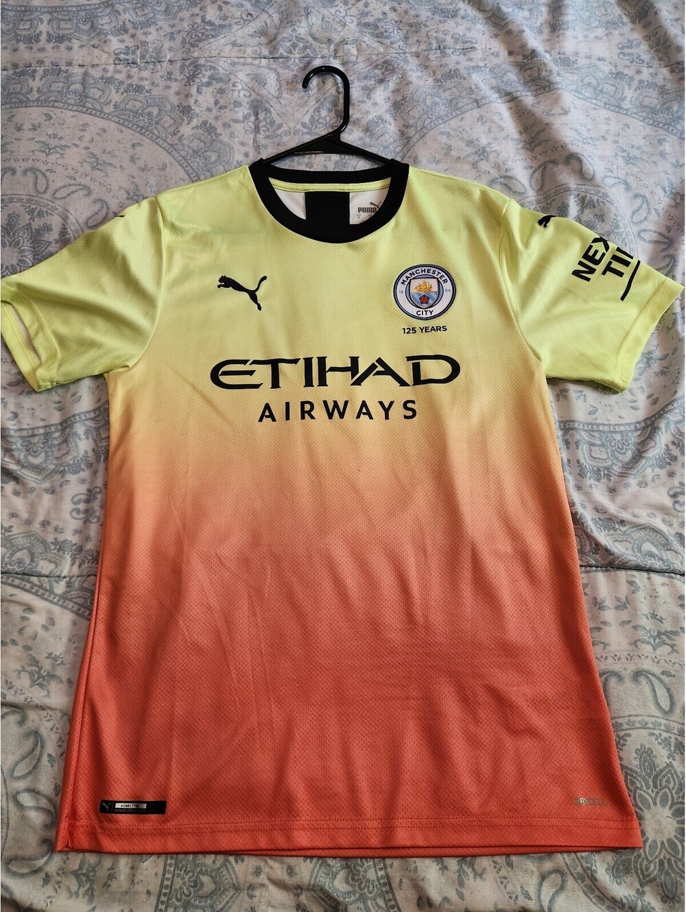 Manchester City 2019/2020 England Third 125 Years Soccer Jersey Size M